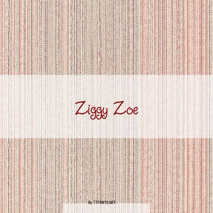 Ziggy Zoe example